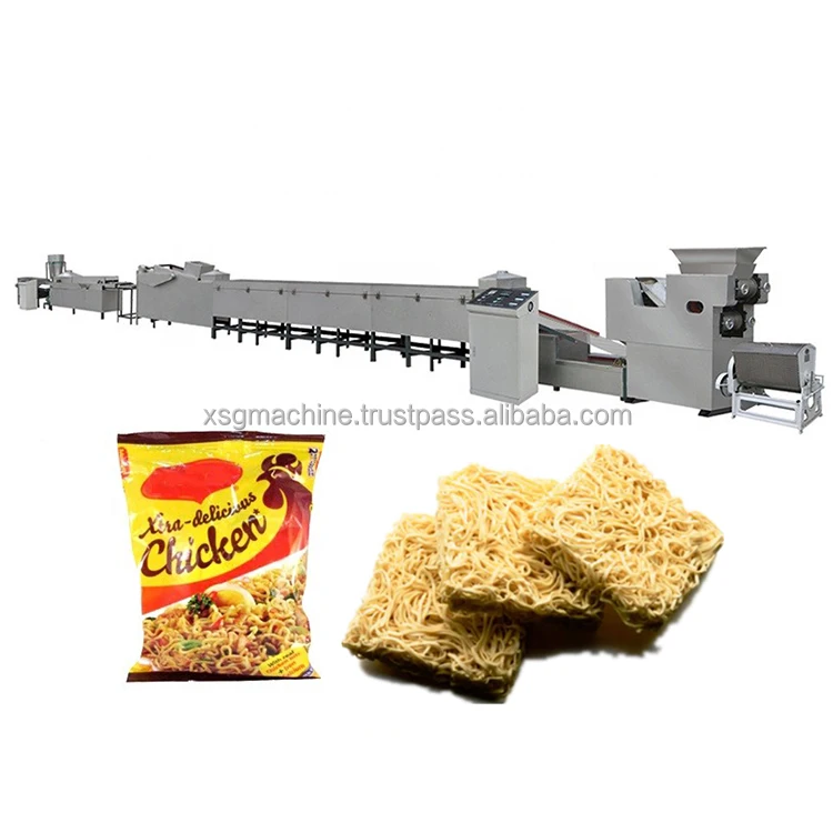 Instant Noodles Making Machines With Make the Recipe for Small Businesses Instant Noodles Production Line