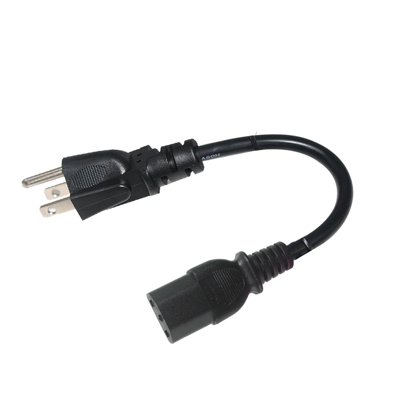 USA NEMA 5-15P Plug for Computer Cable Copper Usa Standard Angle C13 Ac Power Cord 19
