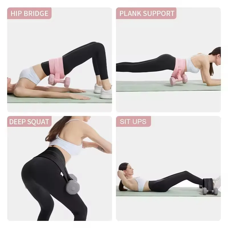 Booty Exercise Hip Thrust Belt for Dumbbells With Padding Easy to Use Wit