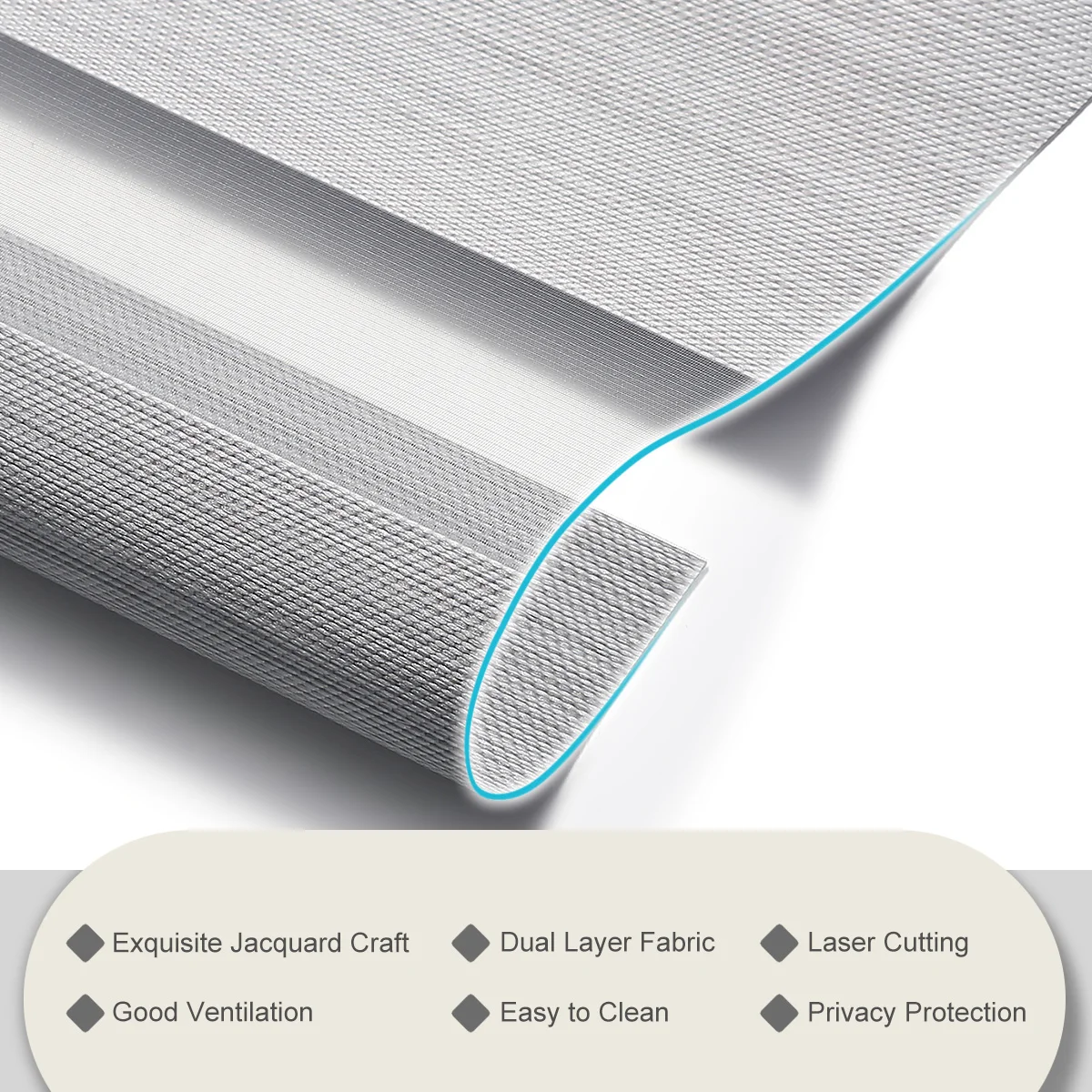 Smart Remote Control Blackout Blinds Electric Double Layer Zebra Blinds Motorized Fabric Roll for Meeting Room