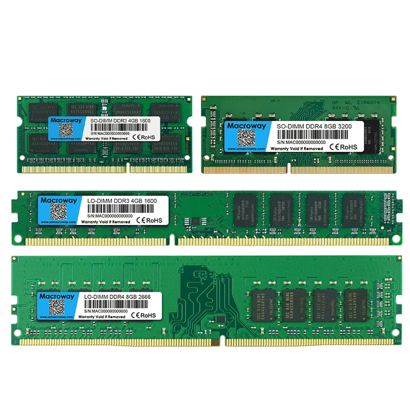 まとめ売り メモリ 各種 DDR2/DDR3 1GB/2GB 大量セット Macroway 1GB-16GB DDR1 DDR2 DDR3 DDR4 RAM, 5 Yıl Garantili