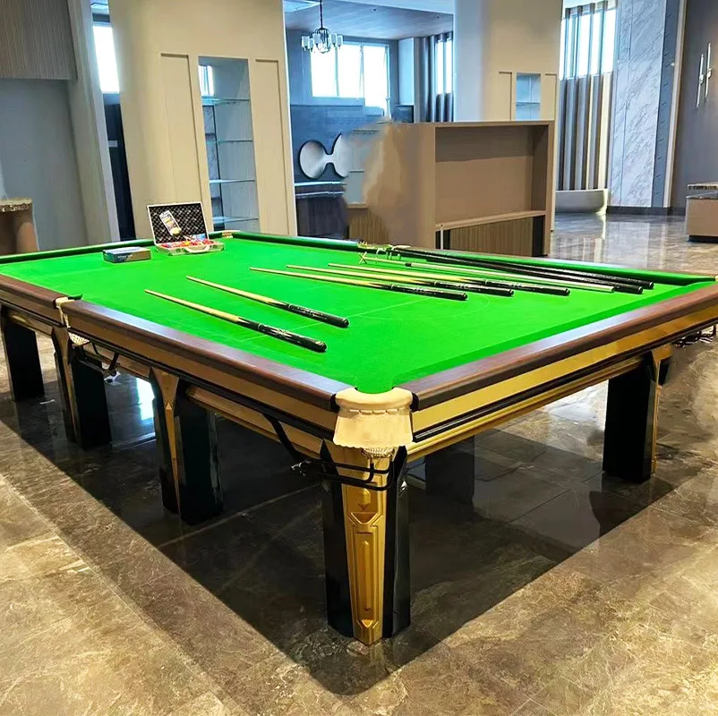 12-футовая твердая деревянная снукерная плита прочная и с набором аксессуаров