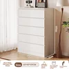 Assemblaggio fai-da-te, scaffale a cinque livelli con cinque cassetti, pannello rinforzato e migliorato, design caldo