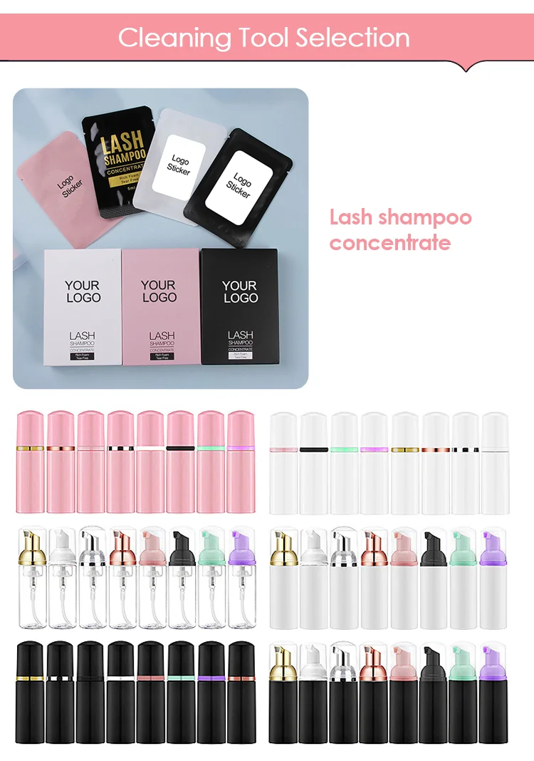 Lash Shampoo Concentrate Kit Eyelash Extension Cleanser Concentrate