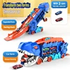 [Blue] Tyrannosaurus Rex Eating Car [with 2 Alloy Mini-Cars]