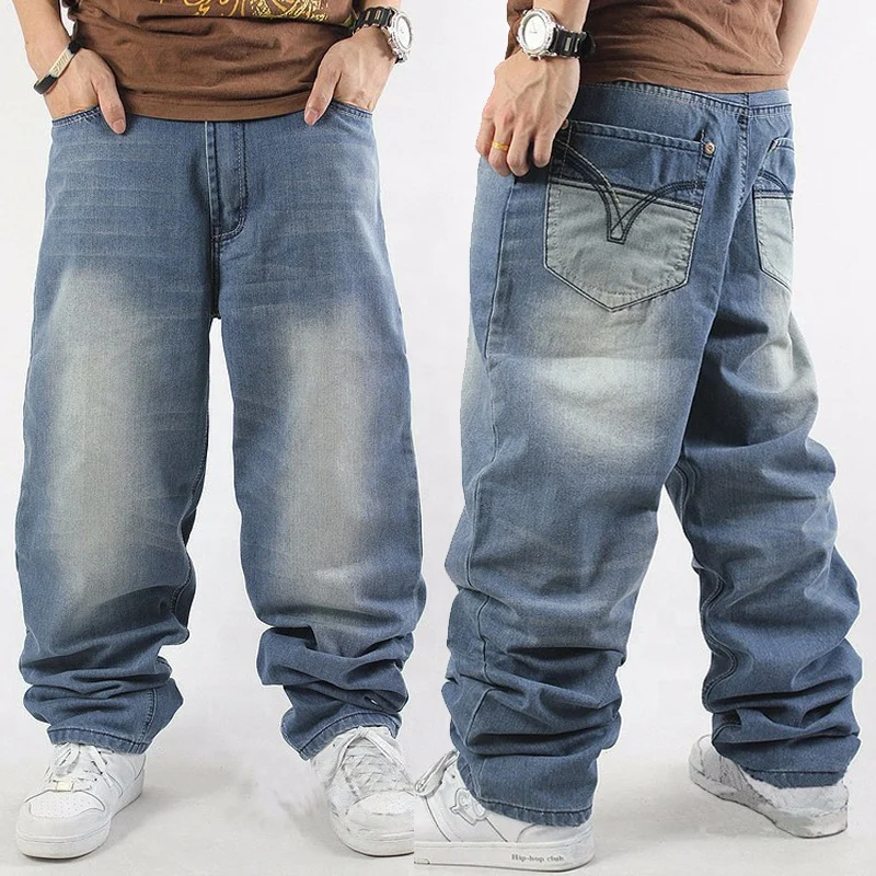Pantaloni Jeans Da Lavoro Uomo Vintage, Modello Jogger Carota, Diritti, Anelestici, Stile Hip Hop, Autunno/inverno, Taglie Comode