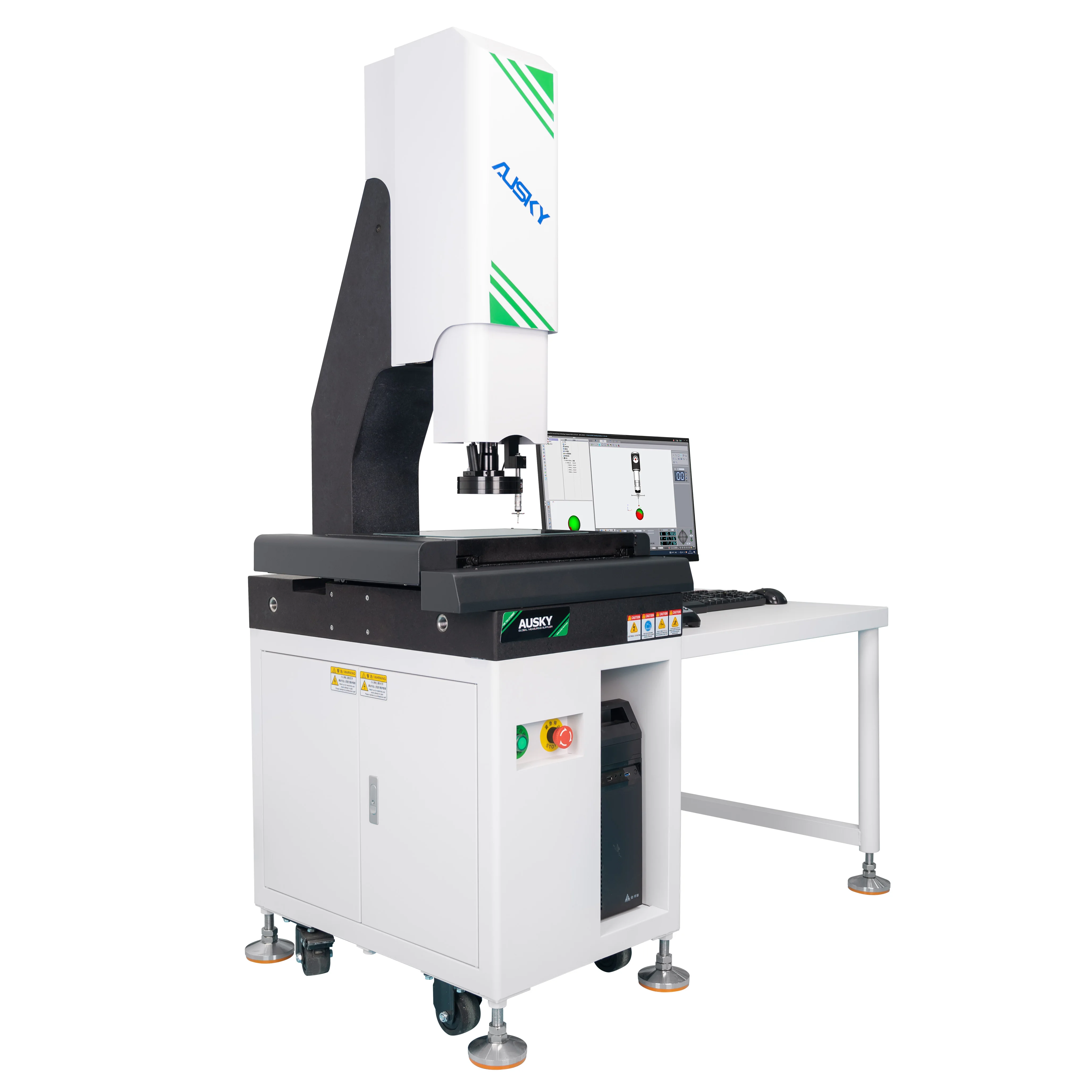AUSKY Advanced 2D/3D Precision Vision Inspection High Resolution CMM Video Measuring System Optics Instrument Sensor Capability