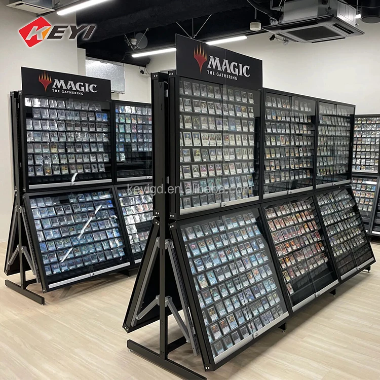 Custom Floor Metal Stand - TCG Trading Card Display Case