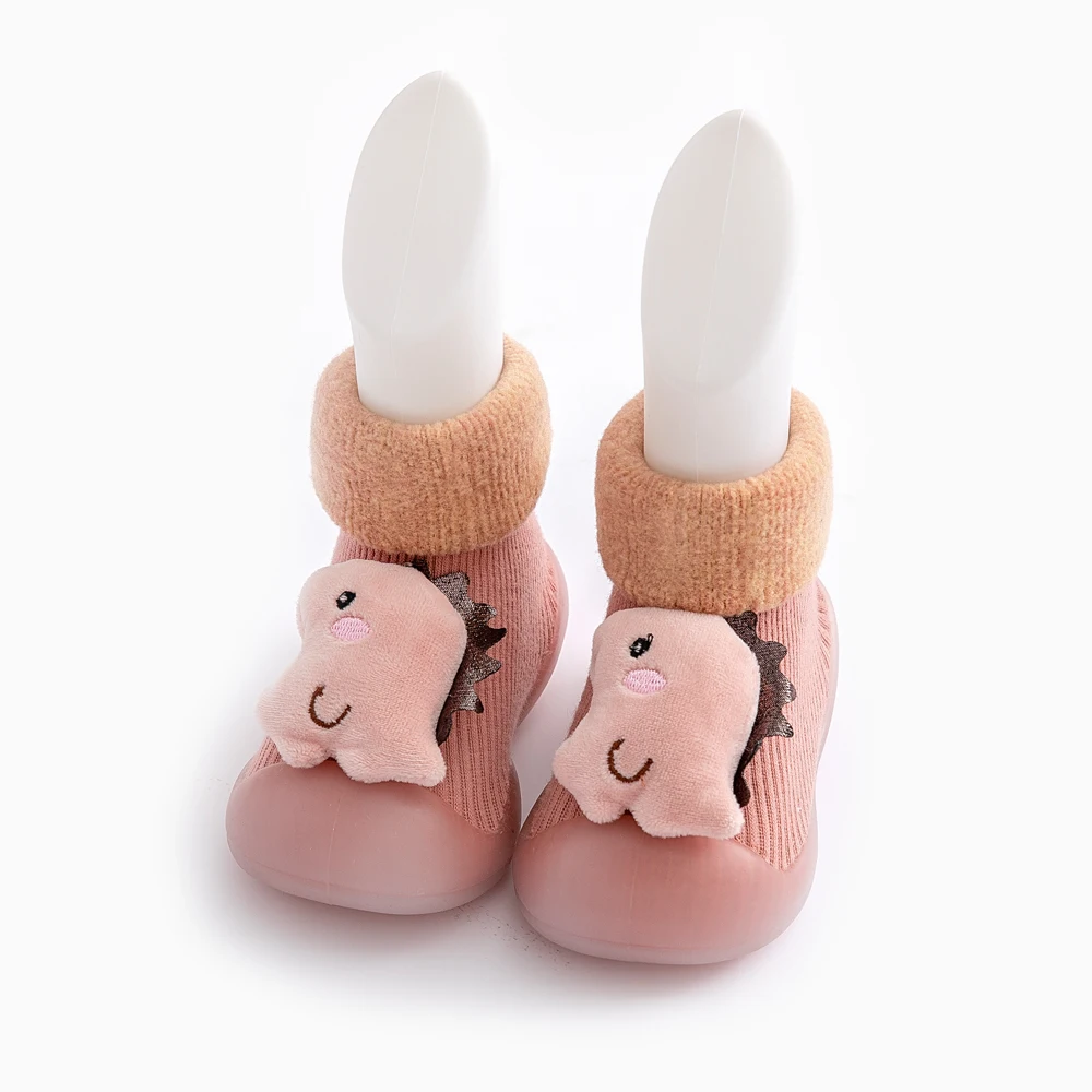 Baby toddler shoes non-slip soft-soled socks shoes cute cartoon doll winter kids floor socks