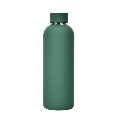 Rubber Paint  500 ml  Custom Logo Water Bottles Small Mouth Vacuum Flask Insulated Stainless Steel Water Bottle with Lid