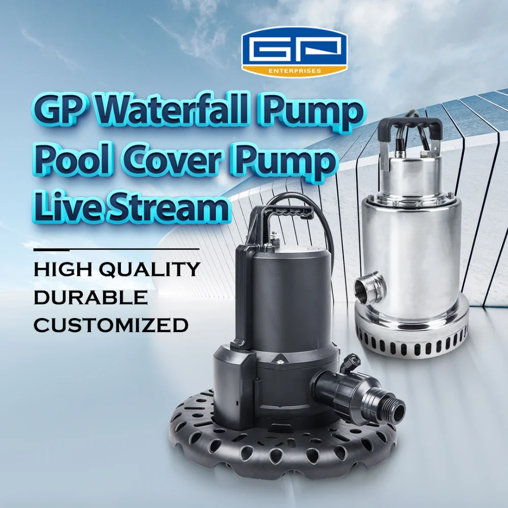 Waterfall Pump and Pool Cover Water Pump from GP Enterprises Product