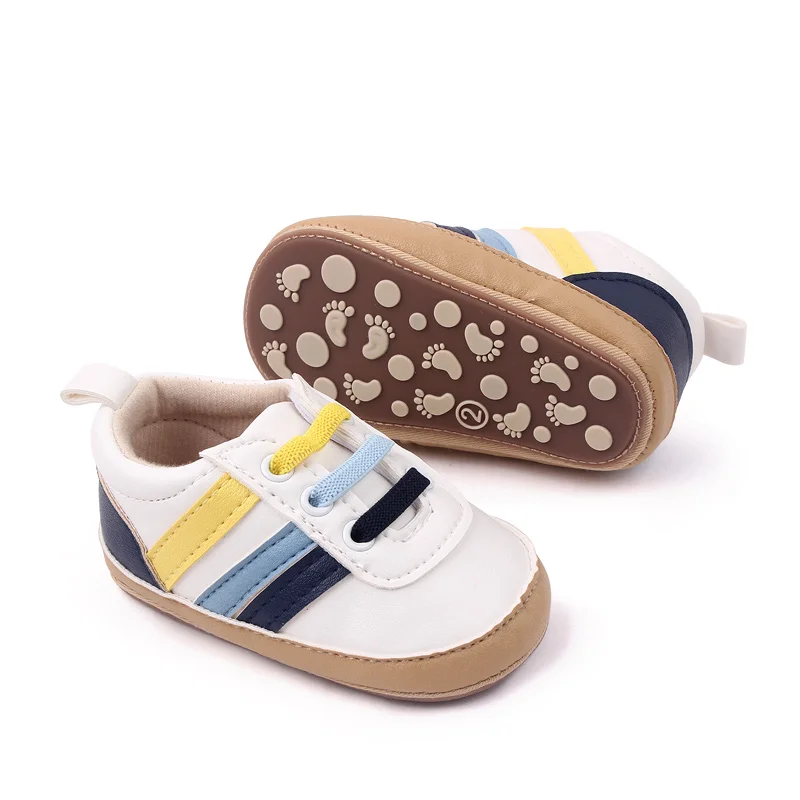 High Quality Soft TPR Anti-slip Outsole Babies Toddler Boy Shoes Prewalker Shoes for Boys supplier