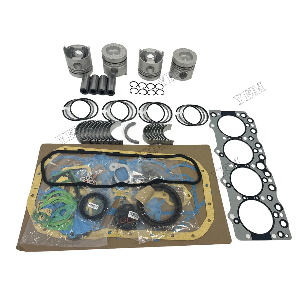 For Isuzu 4BD1 Overhaul Re-ring Kit Engine Part Gasket Piston Set