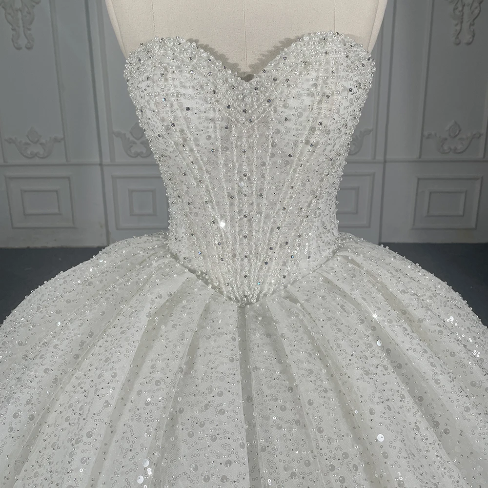 white christmas dresses Sweet 16 Long Ball Gown Quinceanera Sequin Dress