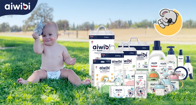 Australian Aiwibi Baby Diapers/nappies In 50pcs Bales Free Shipping ...