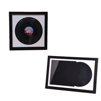 Save records decorate wall wooden frame 12 inches wholesale record frames