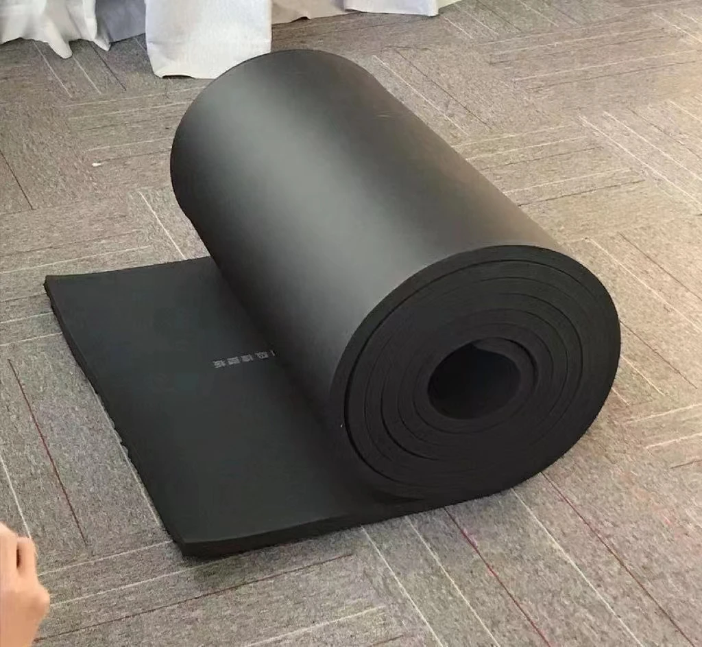 High Density Heat Insulation 20mm Sound Absorption NBR Rubber Foam Sheet