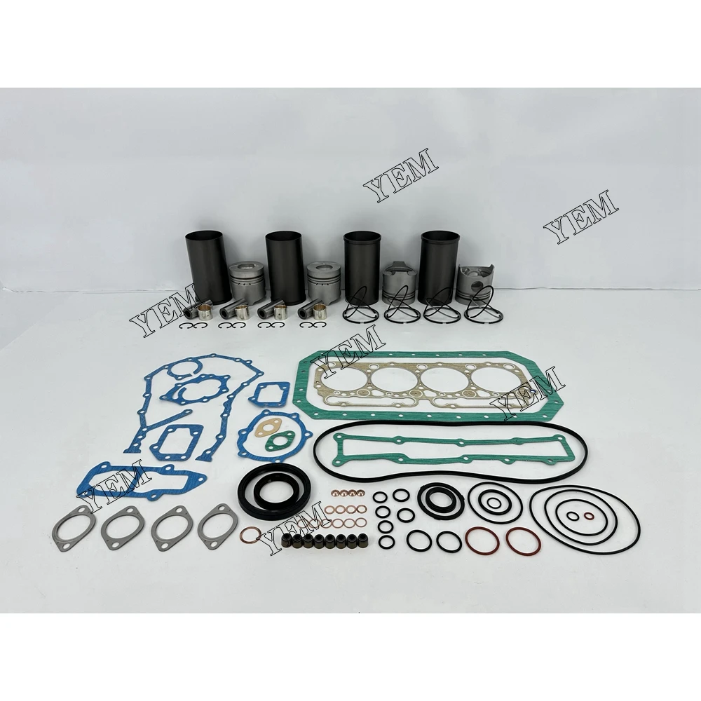 Overhaul Kit With Cylinder Gaskets Set Piston Rings Liner Fit for Hino W04D Diesel Engine Machinery Engine Parts