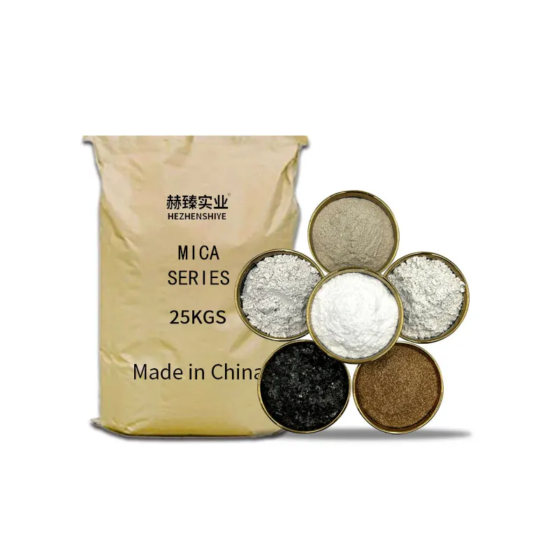 Natural Mica Powder High Gloss for Cosmetic Formulations Fine Mica Powder 1250Mesh for Paint and Coating Additives