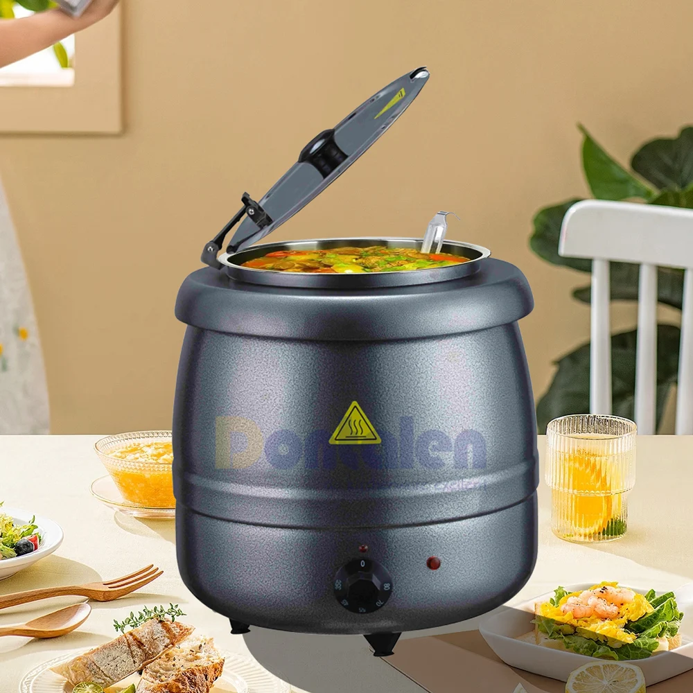 10l Electric Heating Stainless Steel 304 Soup Warmer Pot For Hotel  Restaurant Buffet Serving Curry Stew Food Warmer - Buy Product on  Alibaba.com Soup Warmer Pot Stainless Steel 10L (2.6 gal) Catering Food Warmer