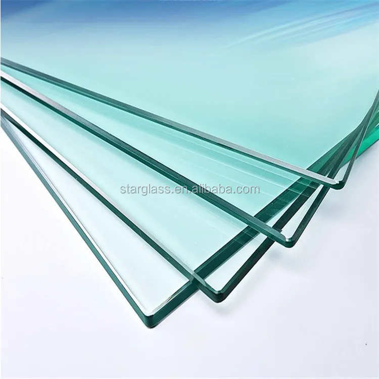 4mm 6mm 8mm 10mm 12mm Tempered Safety Glass Toughened Clear Float Glass for Greenhouse Bathroom Exterior Decoration