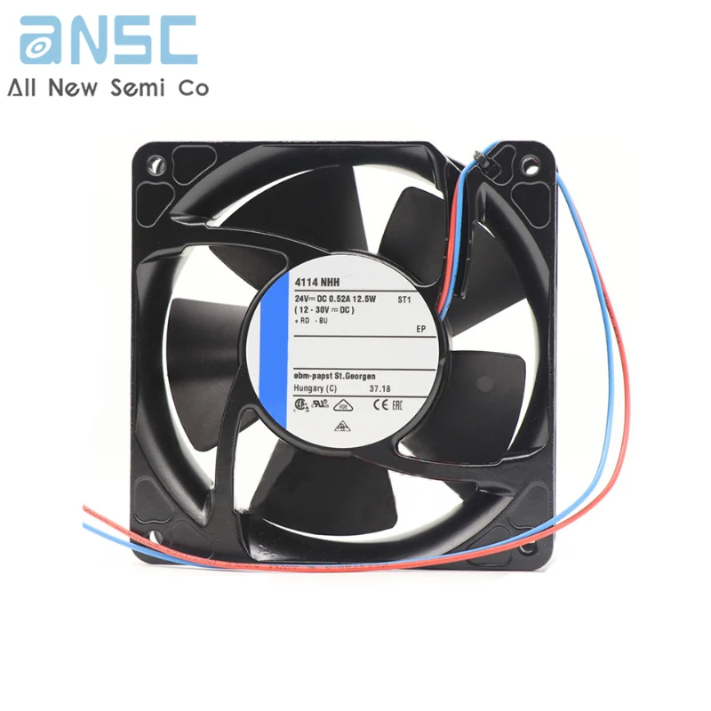 Original 4114NHH 24V 6.8A 12.4W 260m3/h Axial flow fan