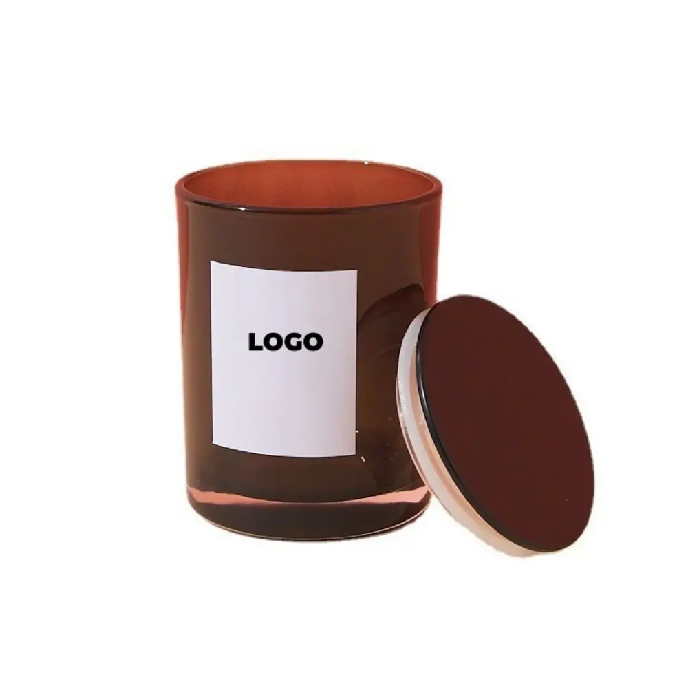 Luxury Glossy Internal 6oz 15oz Candle Containers Frosted