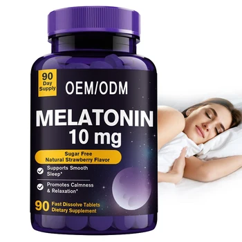 Private Label Melatonin Herbal Supplements Promote Deep Sleep And Sleep Quickly Sleeping Tablets Pills