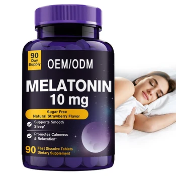 Private Label Sleep Supplement Promote Sleep Naturally And Delivering Sleep Quickly Melatonin Tablets