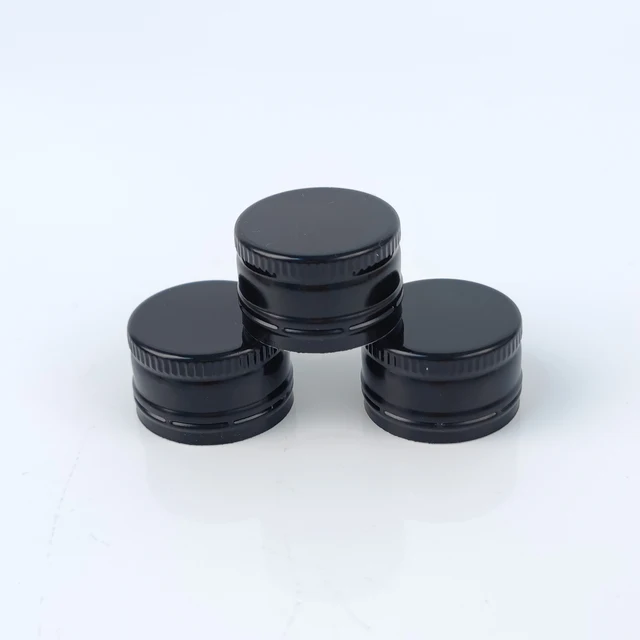 Hot Sale 18mm 24mm 28mm 30mm Thread Aluminum Pilfer Proof Lid Silver/gold Metal Ropp Cap