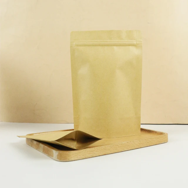 Customized Kraft Paper Sachet Packaging Pouch Bag Biodegradable and Food Grade for Sugar Powder Pet Food and Potato Chips