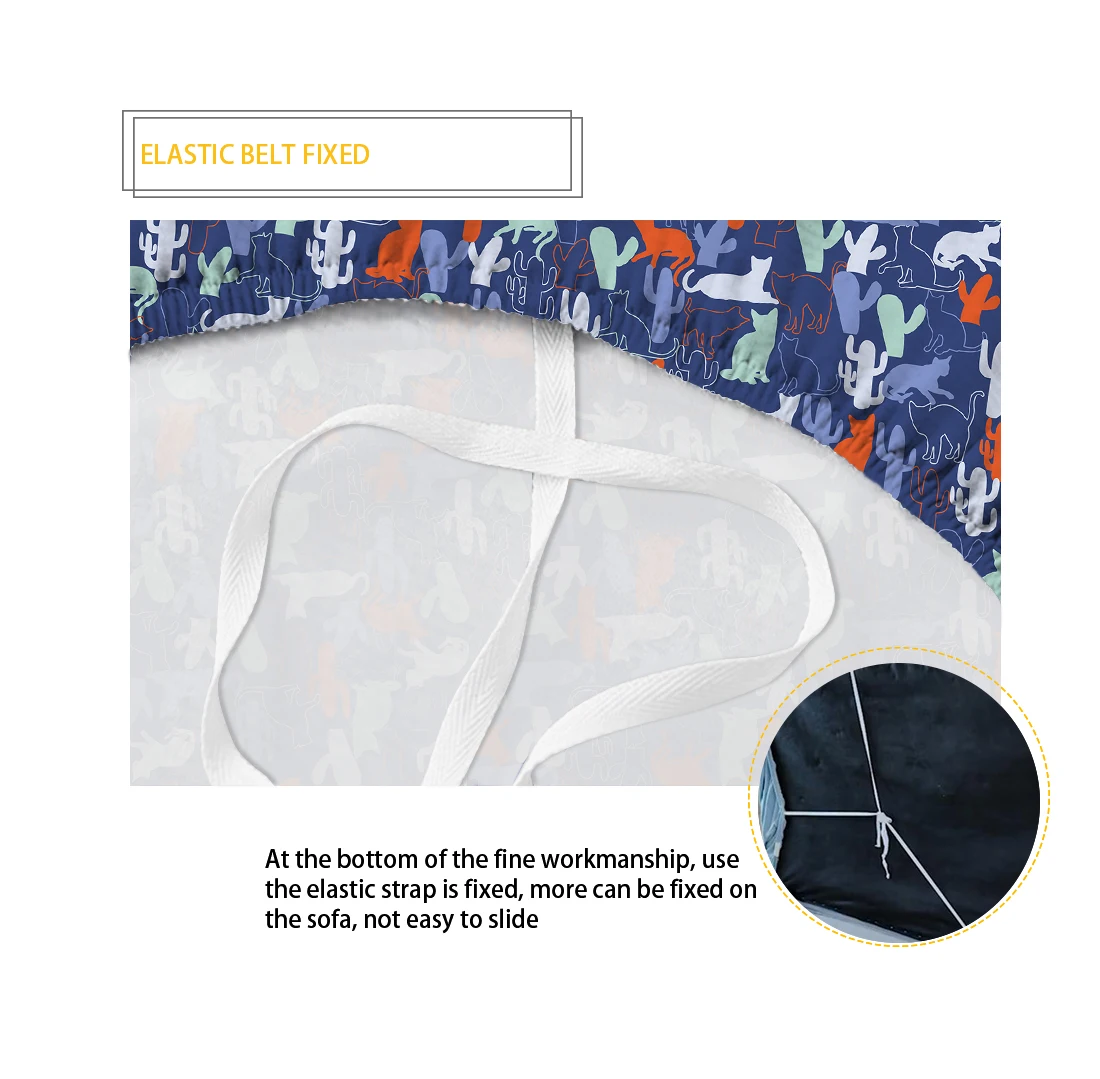 Couch Cover Pet Polynesian Tribal Fabric Printed Couch Cover Elastic