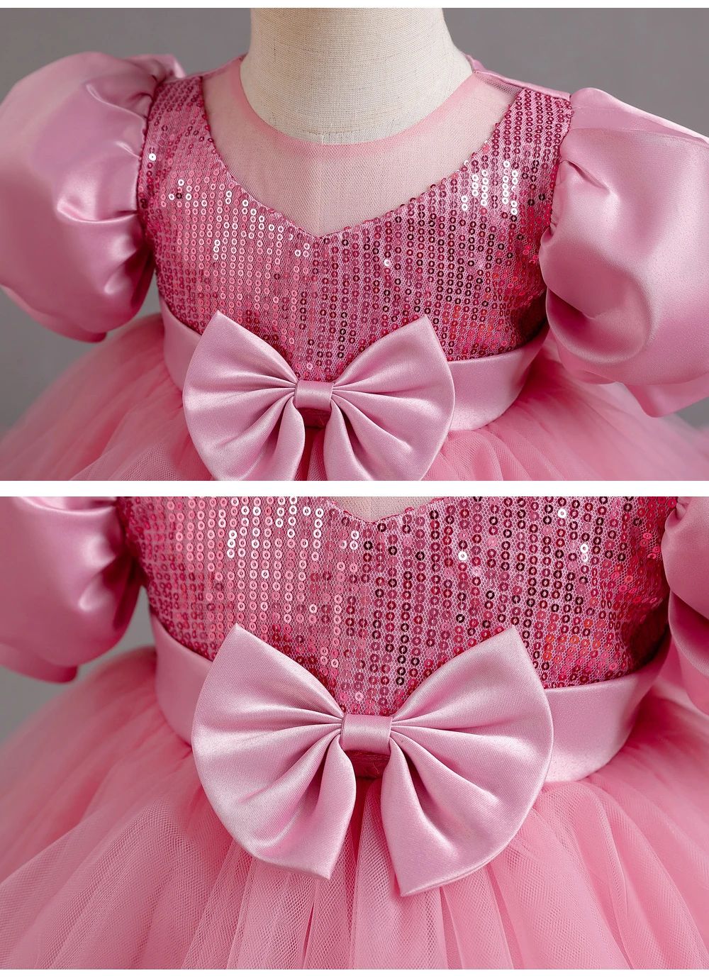 Toddler Tulle Dress With Bow Boutique Fairy Puffy Toddler Dress For