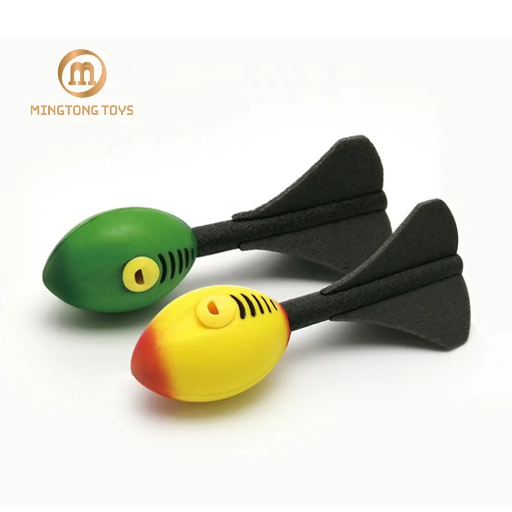 Пенополиуретановая футбольная Игрушка Летающая спортивная игра игрушки со звуком свистящая воздушная ракета игрушка свистком