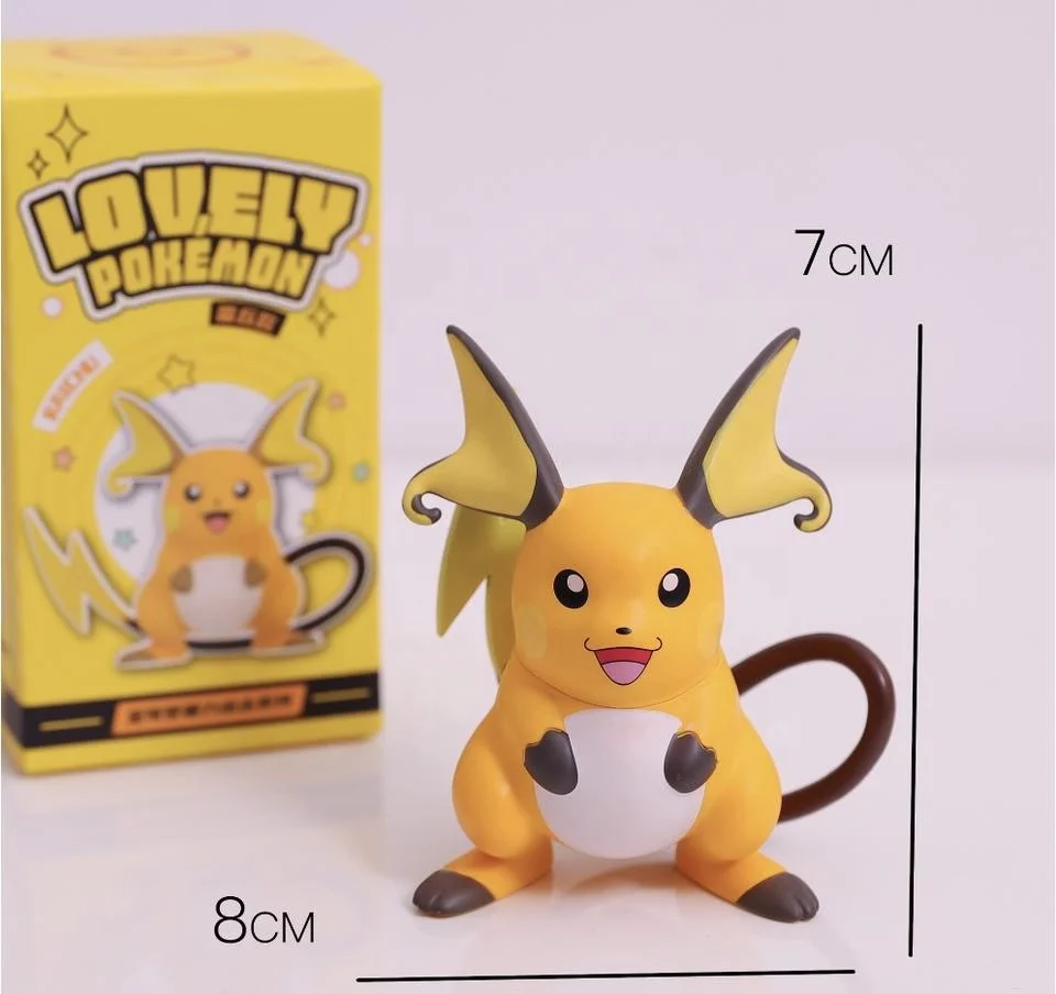 Kawaii Pokemoned Mini PVC Anime Figures Mystery Box Toys Pikachu Children's Christmas Toy Gift Blind Box Display for Kids