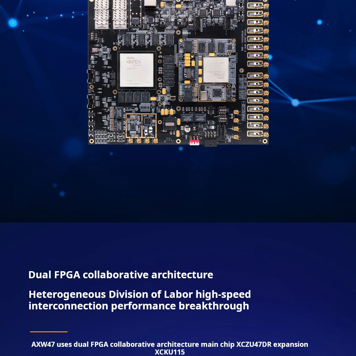 Chipboard Alinx AXW47 Development Board Radio Frequency AMD FPGA Zynq ...