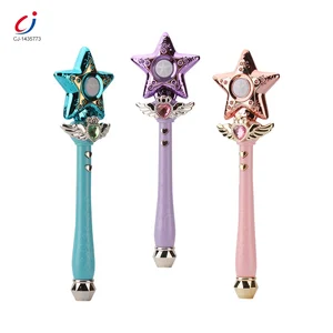 Chengji Wholesale Princess Beautiful Light up Fairy Magic Wand Toy Girls Kids Toy Musical Led Flashing Light Magic Wand