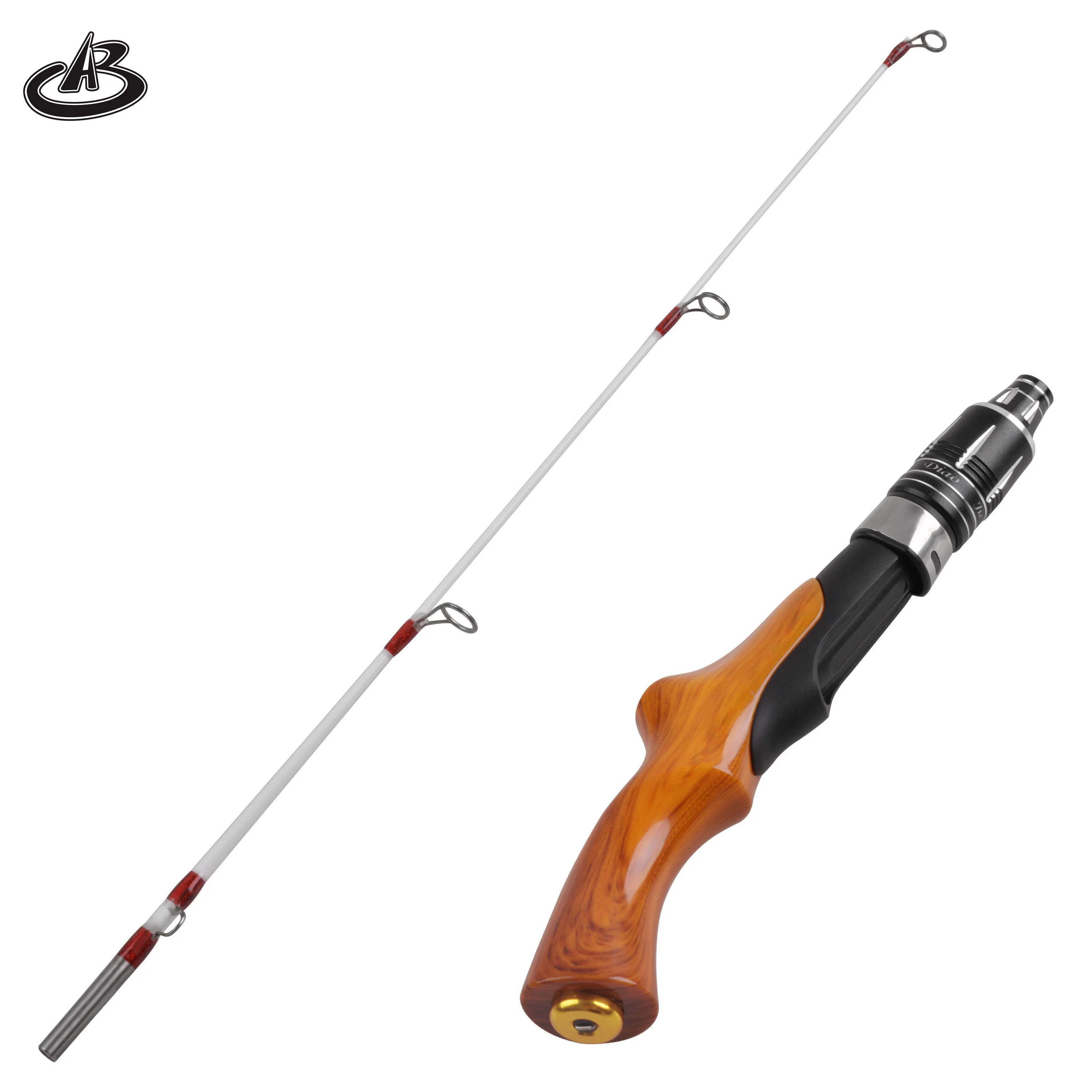 Ice Fishing Rod, 23inch Mini Ice Spinning Rod Portable Fishing