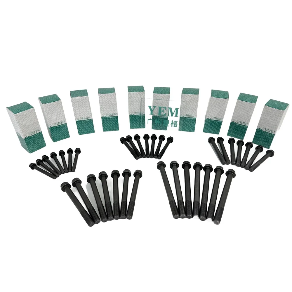Fits for Yanmar Engine 4TNE98 4TNV106 4TNV82 4TNV84 Cylinder Head Screw Aftermarket Engine Parts