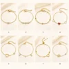 Pulseras de eslabones de cadena 1 a 8