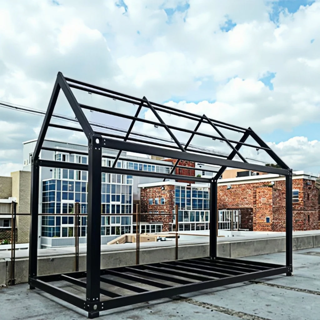 6x3x2.8 Meter 20ft Flat Pack Quick Assembly House Container  Galvanized Steel Prefab House Container Frame Home