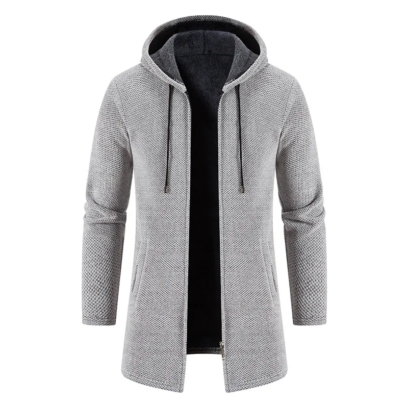 Hot Selg Long Sleeve Wholesale Warm Jacket Coat Windbreaker warm jacket for men Plus Size collar cardigan sweater_voghion.com