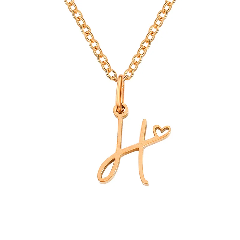 Necklace With Initial Pendant