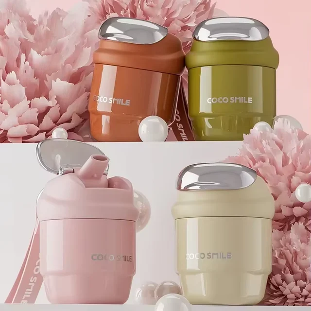 300ml Cocosmile 2025 New Wholesale Coffee Drinkware With Straw Thermal Coffee Mug Wholesale Insulated Coffee Mug Stainless Steel