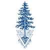 GZ-953  Pine Tree Geometric Eye