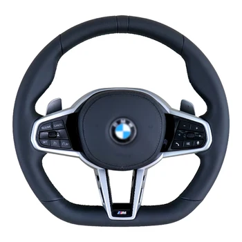 M Performance Leather Steering Wheel Fit for BMW  E46 E60 E90  Carbon Fiber Steering Wheel