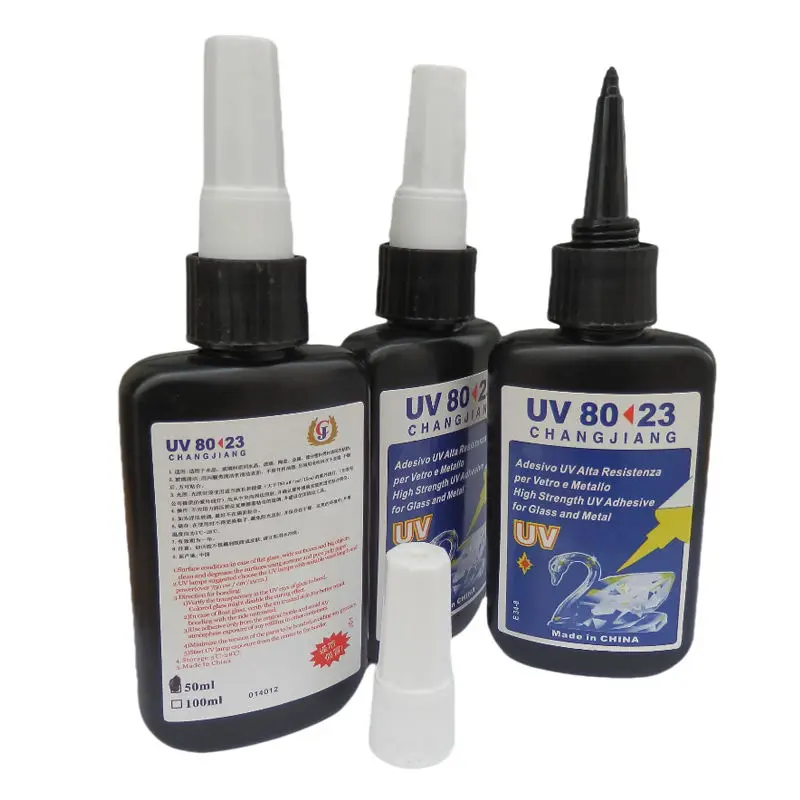Transparent Sun UV  Glue Is Suitable for Glass and Metal Bonding Glass and Glass Crystal Coffee Table Aluminum Handle Curing