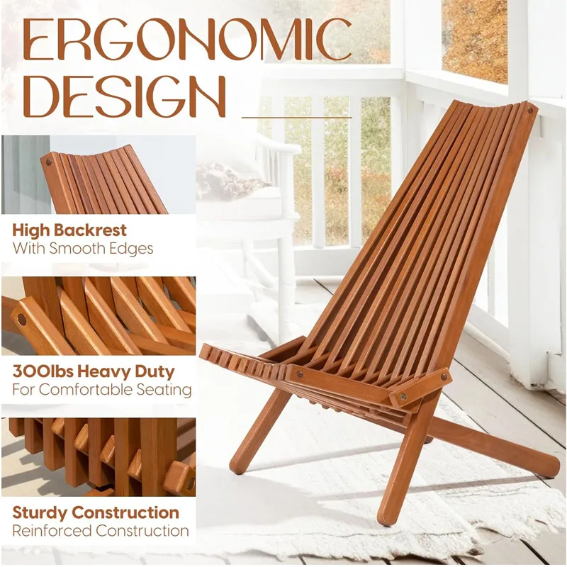 Folding Chair Sturdy Wooden Garden Chairs Tamarack Folding Wooden