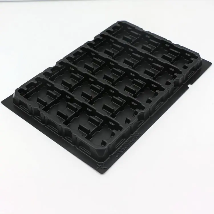Пластиковые вставки ESD, пластиковый блистерный лоток для IC,LCD, упаковка электронных деталей