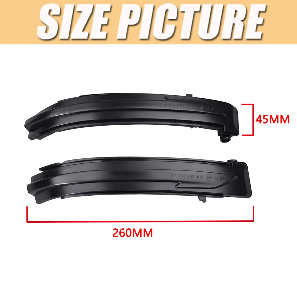 Indicatore LED Specchietto Laterale QKLsudua - Per Mercedes SLK R171 E SL R230 - Foto 4